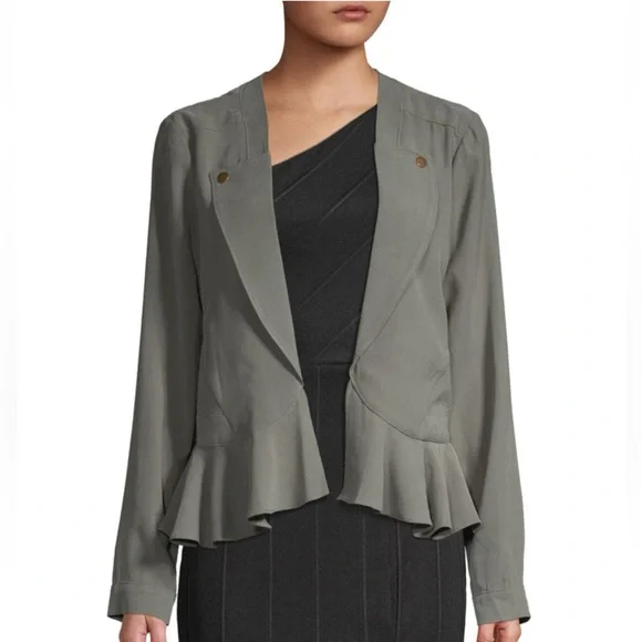 BCBGENERATION Open-Front Peplum Jacket - Picture 1 of 7